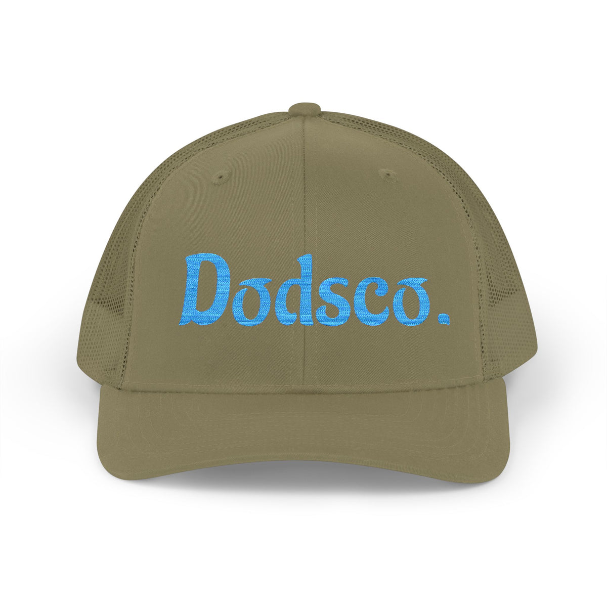 Dodsco. Snapback Trucker Cap — Embroidered Retro Logo Mesh Hat