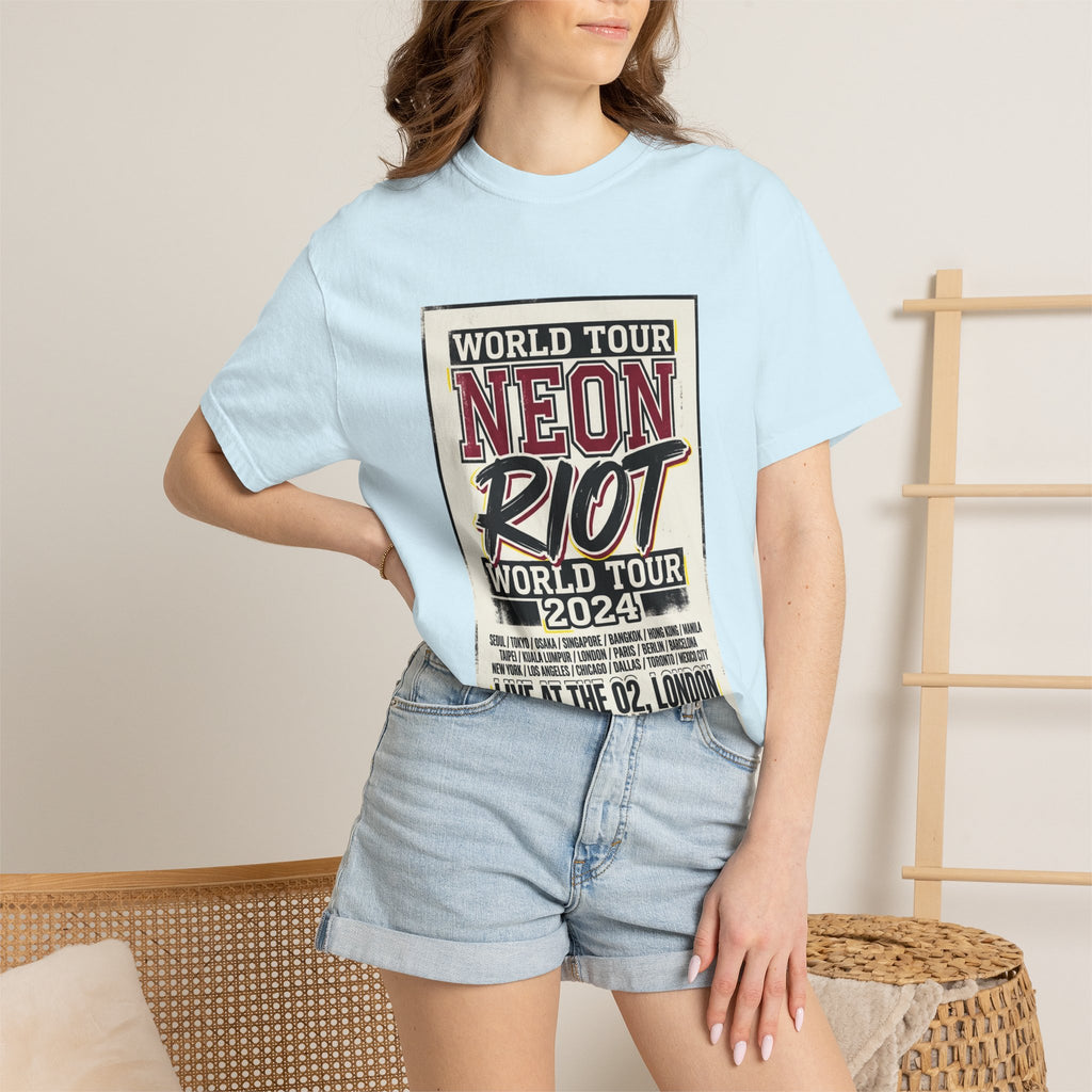 Neon Riot World Tour 2024 Poster T-Shirt