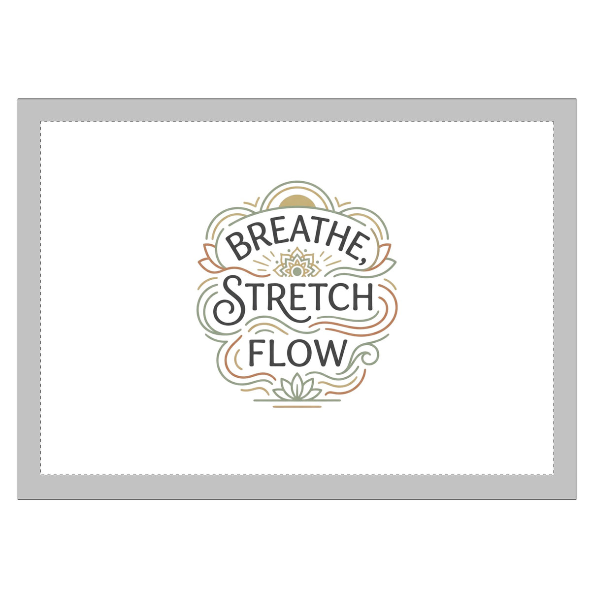 Washable Chenille Rug — Breathe Stretch Flow Yoga Mat-Style Floor Rug