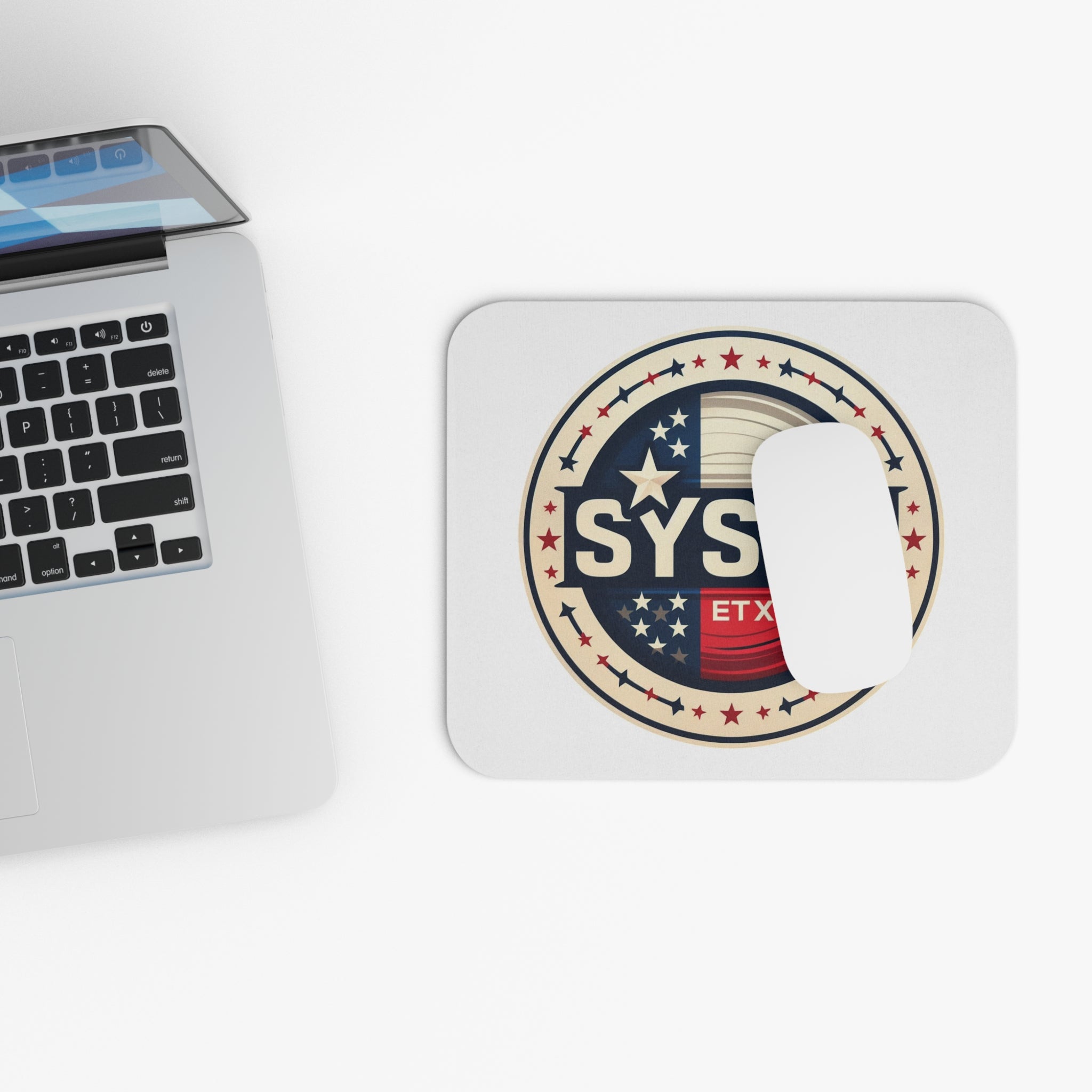 Sysco Texas Flag Mouse Pad — Retro Patriotic Rectangle Desk Mat