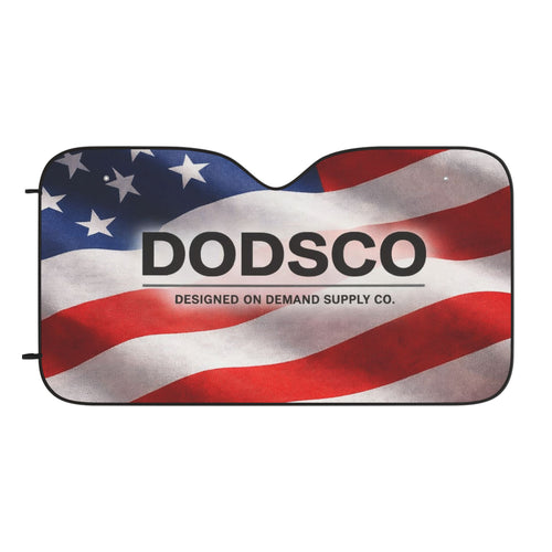 American Flag Car Sun Shade – DODSCO Windshield Protector