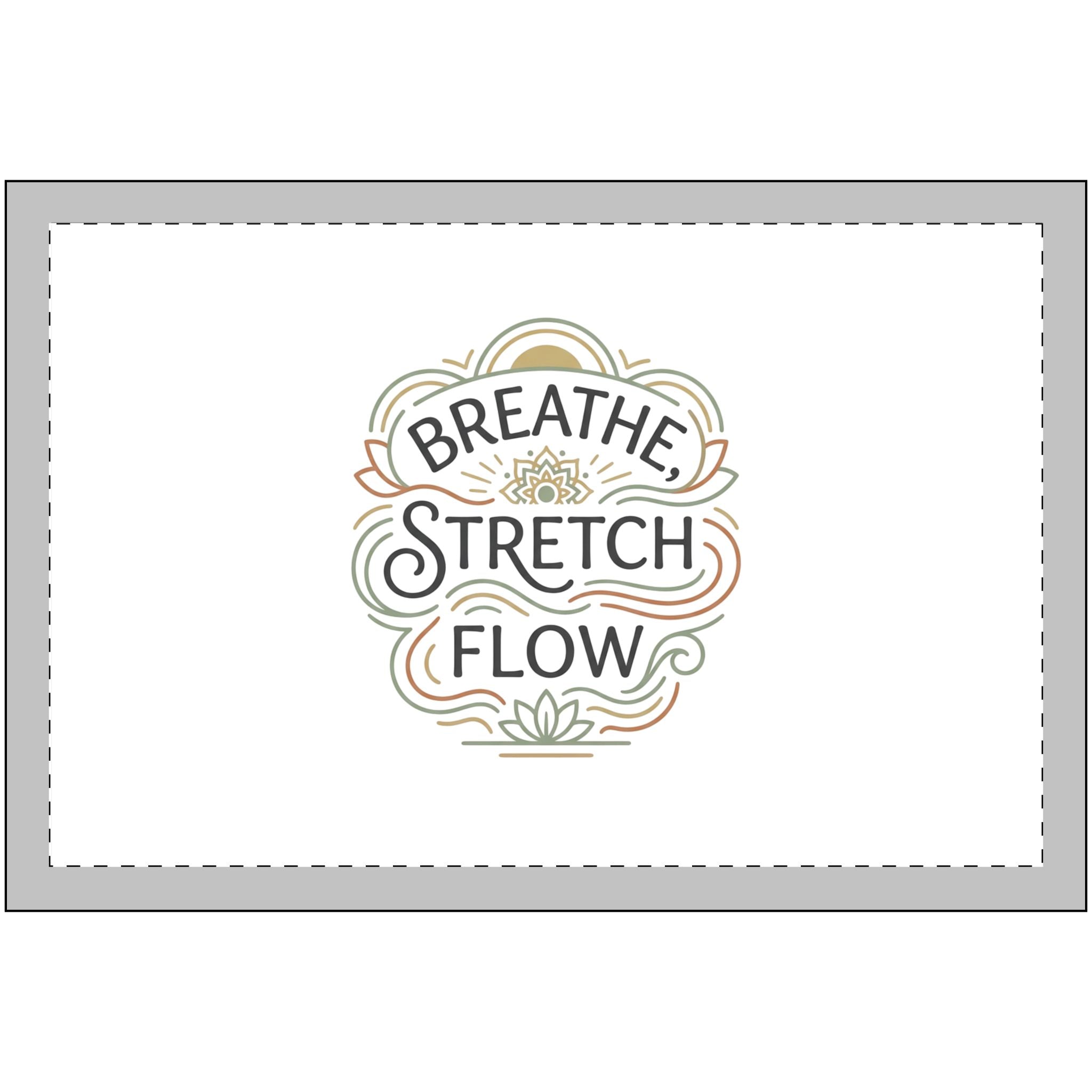 Washable Chenille Rug — Breathe Stretch Flow Yoga Mat-Style Floor Rug
