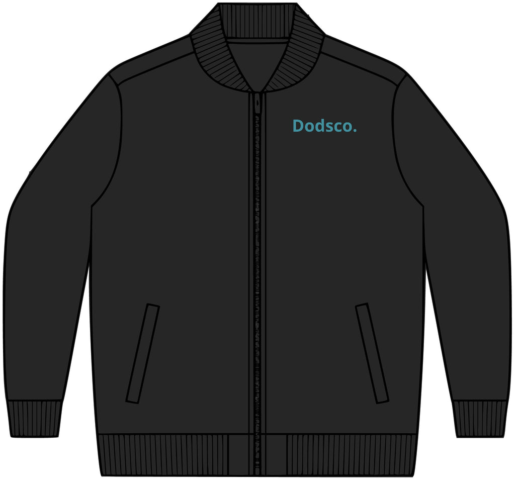 Bomber Jacket — Personalized Minimalist Logo Bomber (Custom Name or 'Dodsea.' Accent)