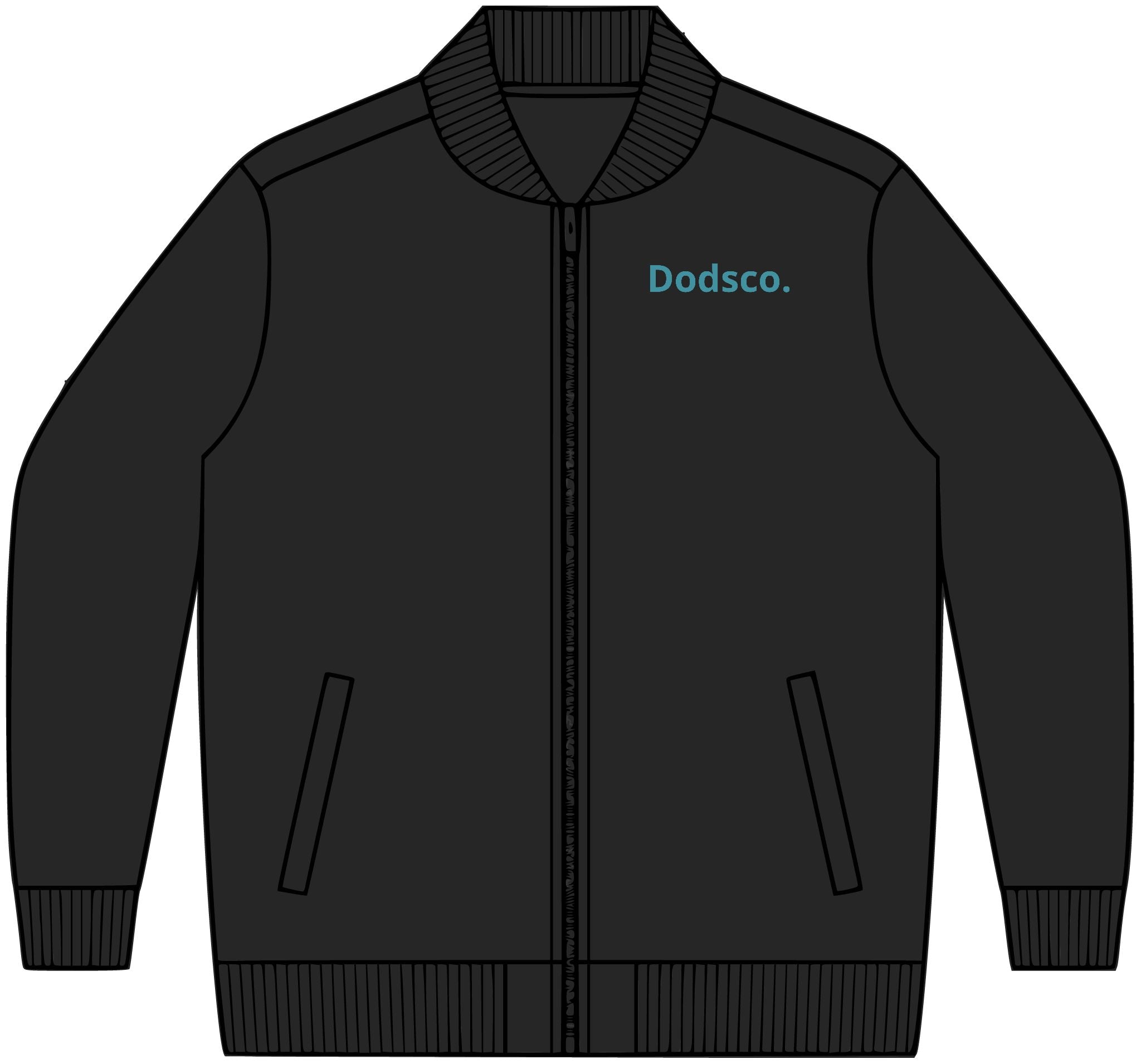 Bomber Jacket — Personalized Minimalist Logo Bomber (Custom Name or 'Dodsea.' Accent)