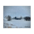 Winter Barn Landscape Puzzle — Snowy Farm Jigsaw (110–1014 Pieces)