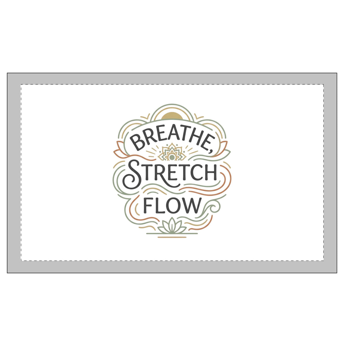 Washable Chenille Rug — Breathe Stretch Flow Yoga Mat-Style Floor Rug