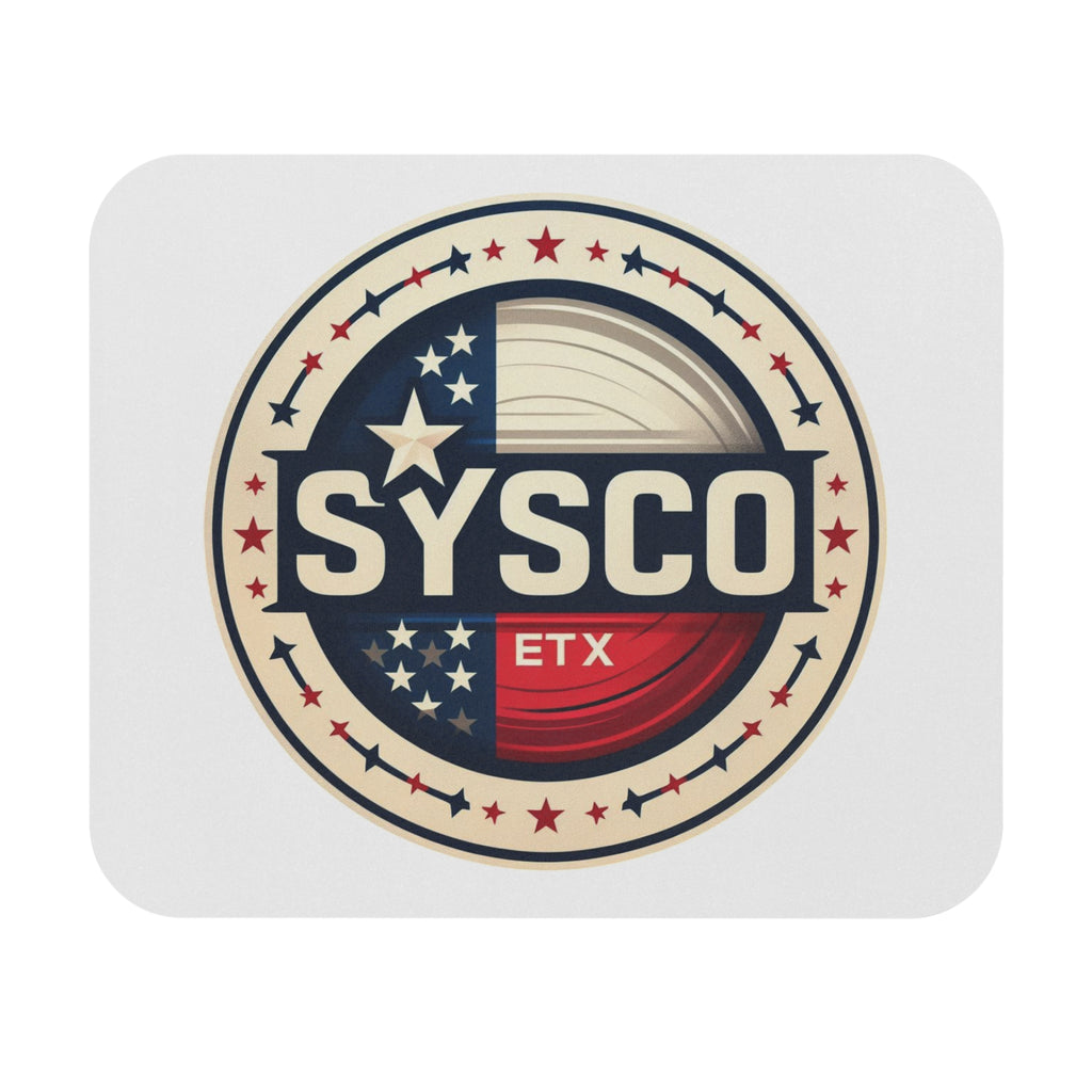 Sysco Texas Flag Mouse Pad — Retro Patriotic Rectangle Desk Mat