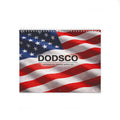 American Flag Wall Calendar — Patriotic Monthly Wall Calendar with DODSCO Logo
