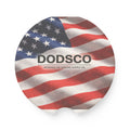 American Flag Soapstone Car Coaster — DODSCO Logo