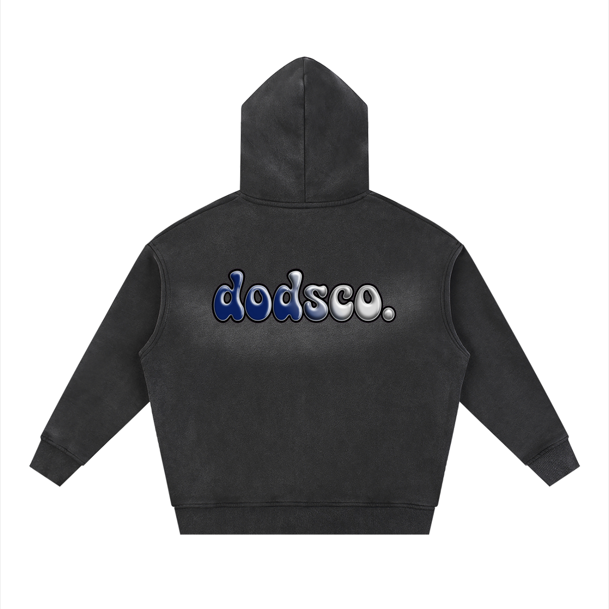 Sunfade Two-way Zipper Boxy Fleece Hoodie