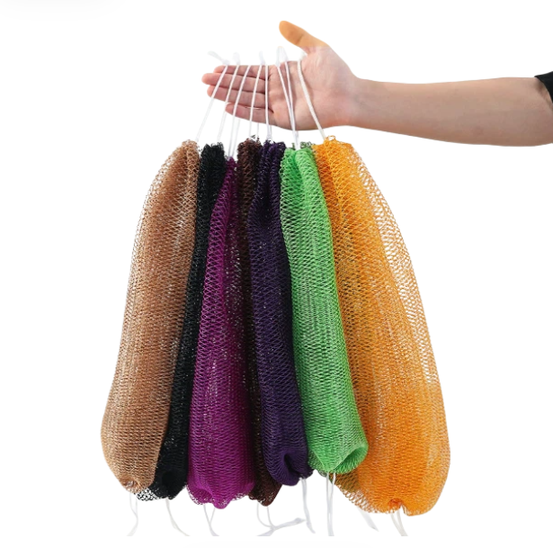 Elastic Nylon Exfoliating Towel | Deep Back Scrub & Body Cleansing