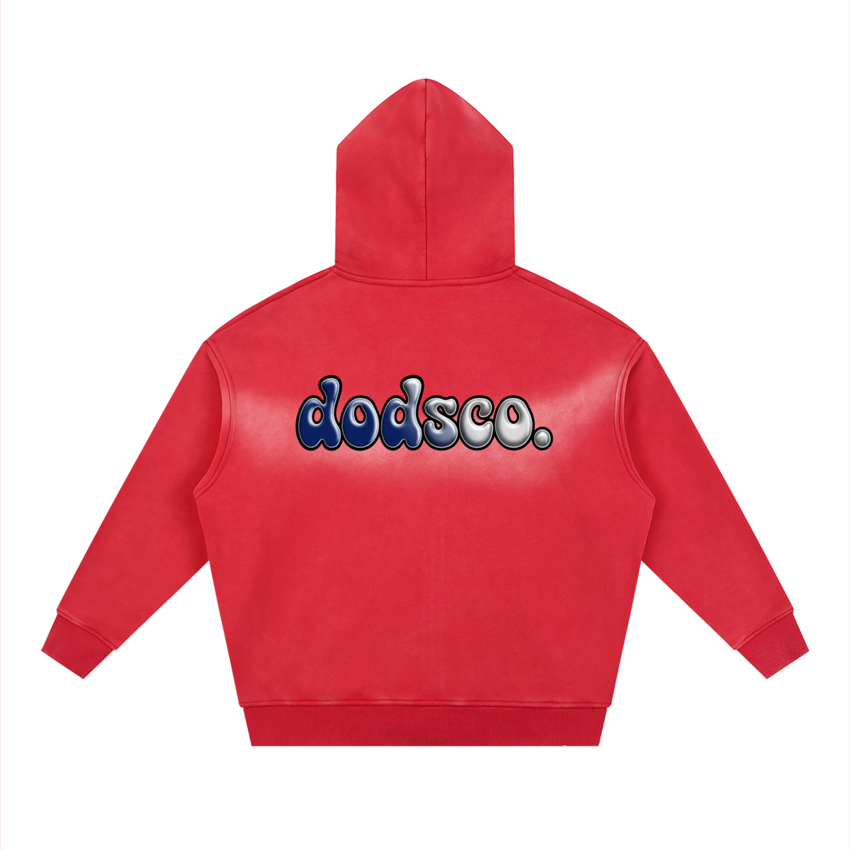 Sunfade Two-way Zipper Boxy Fleece Hoodie