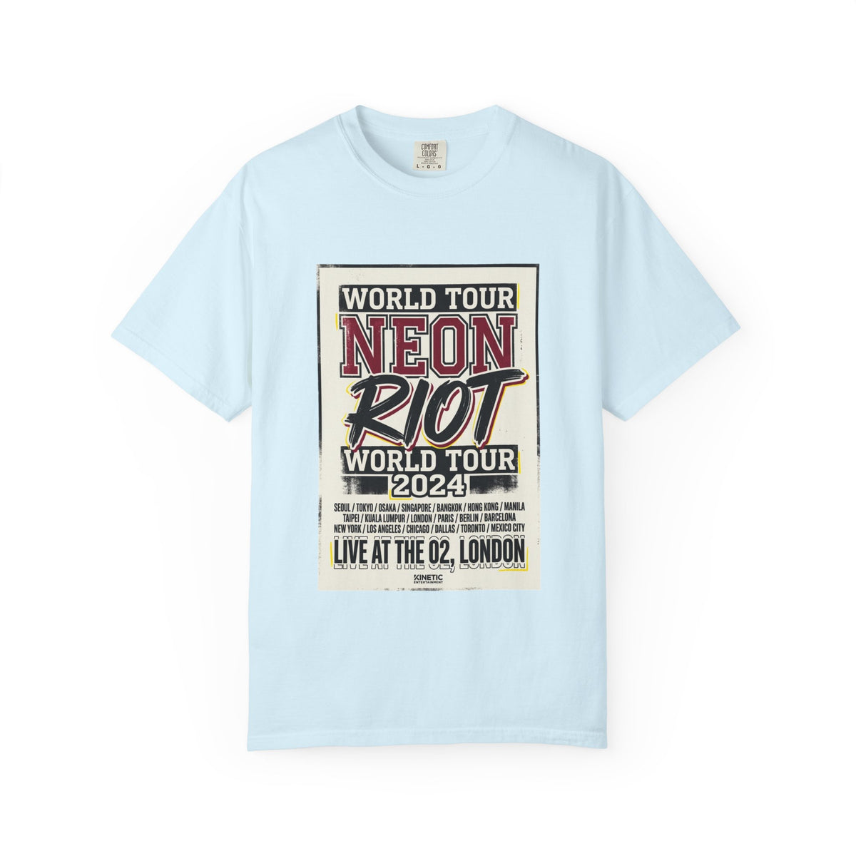Neon Riot World Tour 2024 Poster T-Shirt