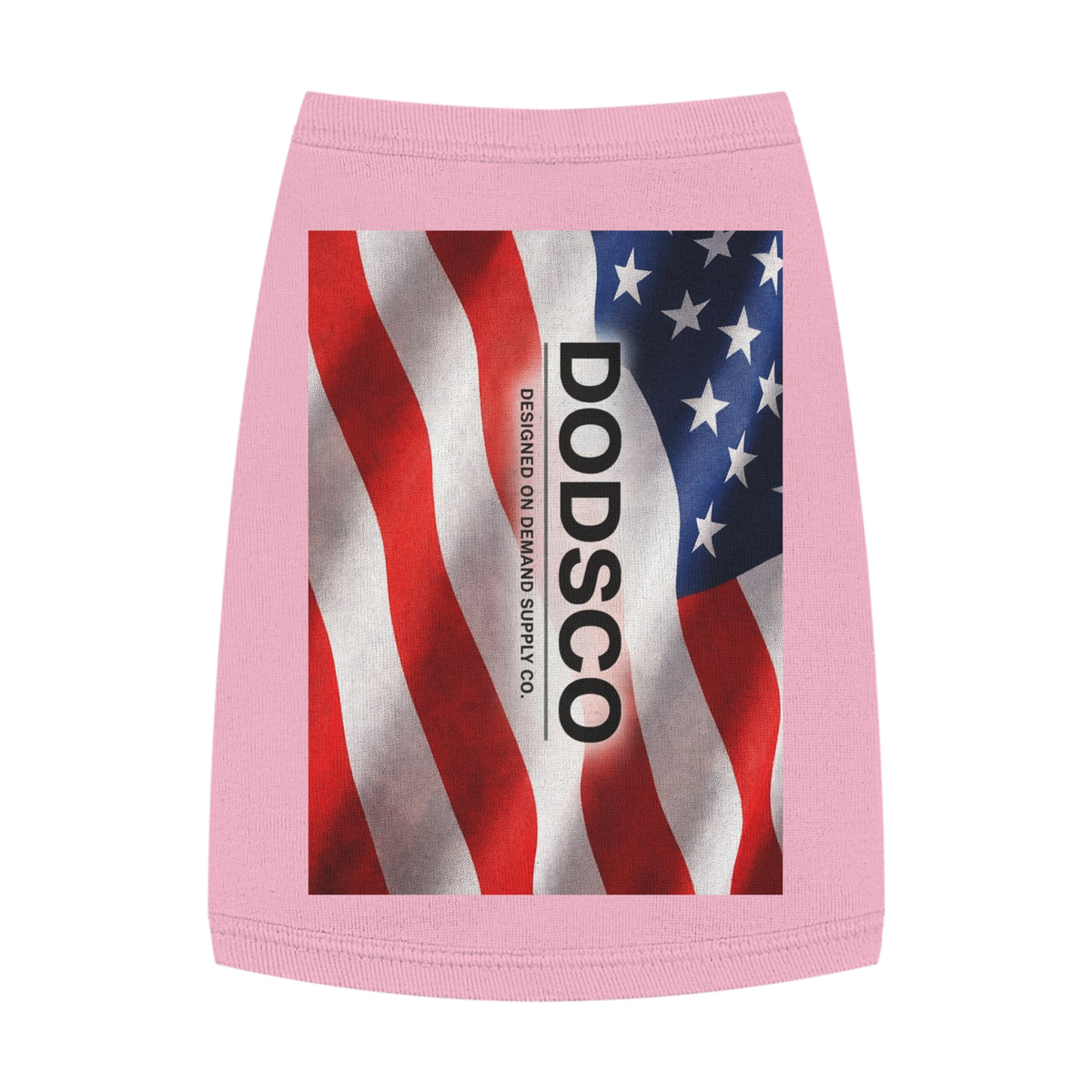 Patriotic Dog Tank Top - American Flag DODSC O Print for Pets