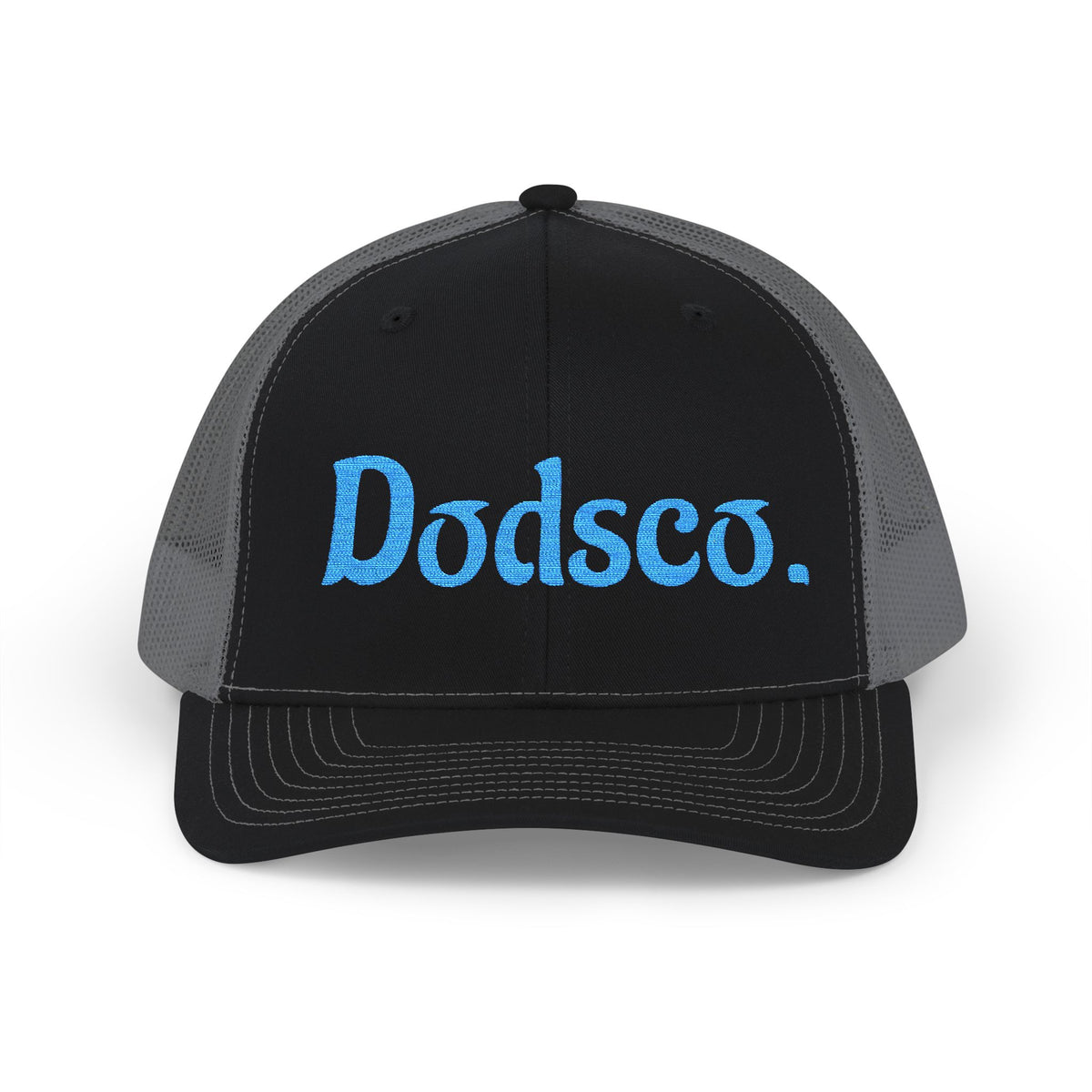 Dodsco. Snapback Trucker Cap — Embroidered Retro Logo Mesh Hat