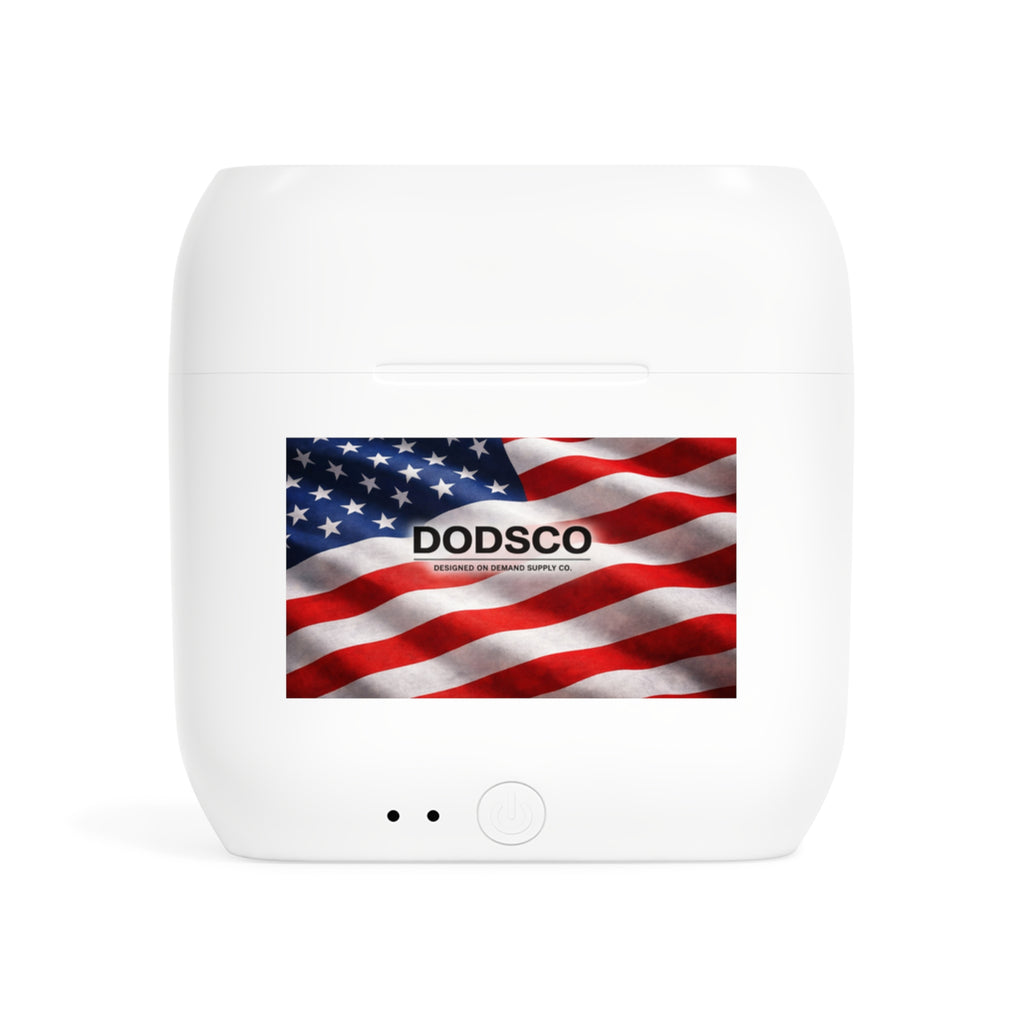 American Flag Wireless Earbuds Case – DODSCO Patriotic Earbud Charging Case