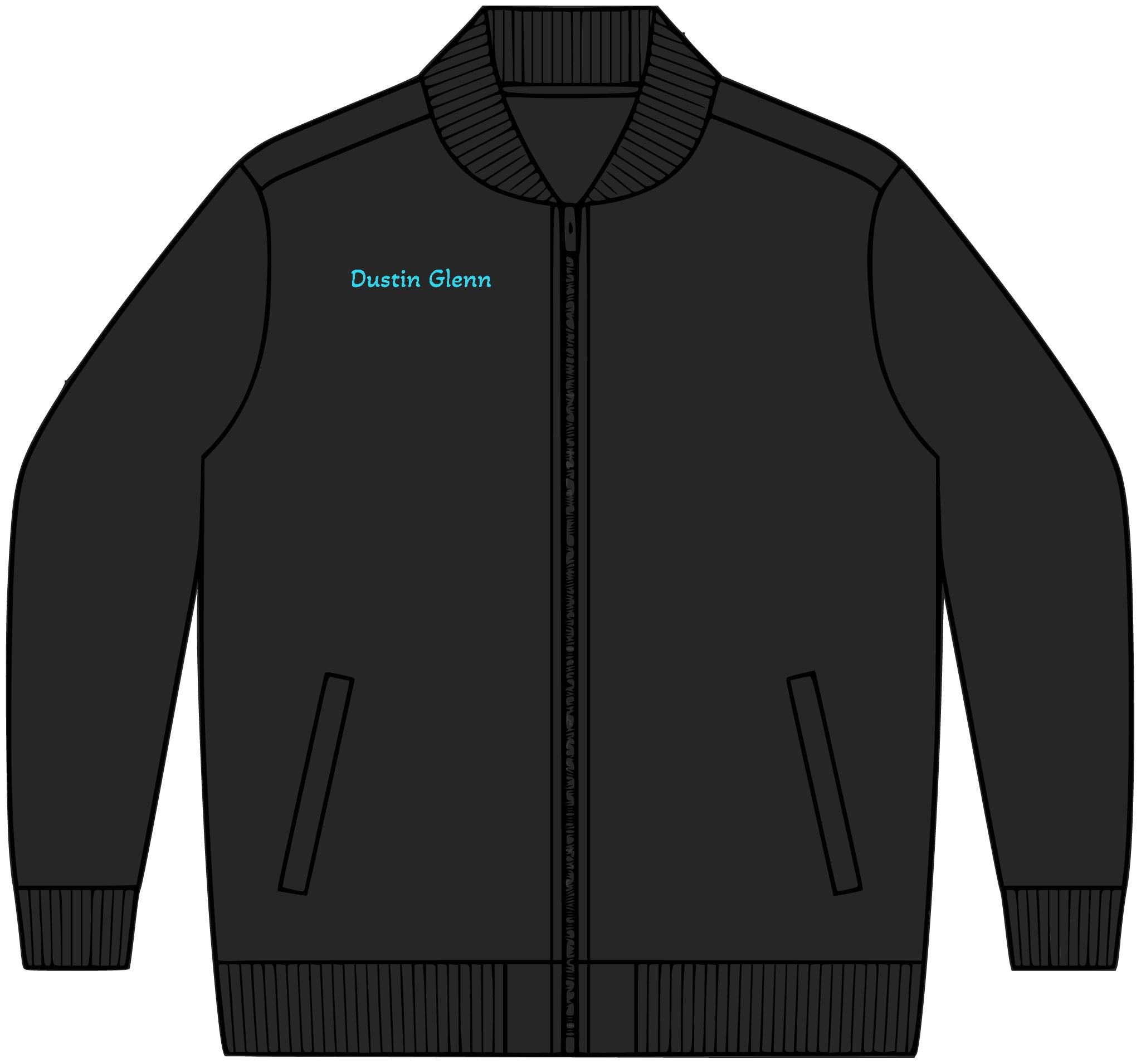 Bomber Jacket — Personalized Minimalist Logo Bomber (Custom Name or 'Dodsea.' Accent)