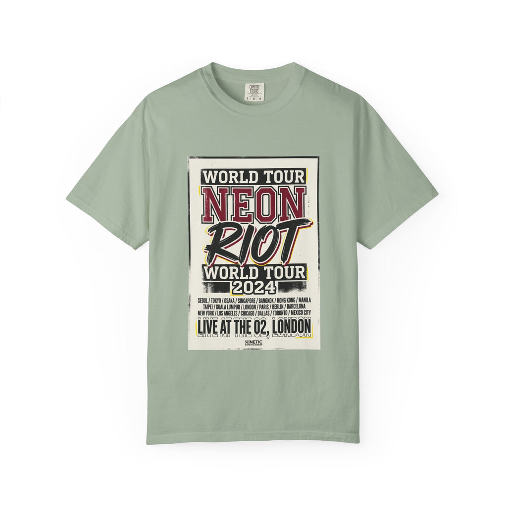 Neon Riot World Tour 2024 Poster T-Shirt