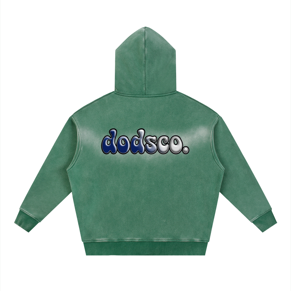 Sunfade Two-way Zipper Boxy Fleece Hoodie