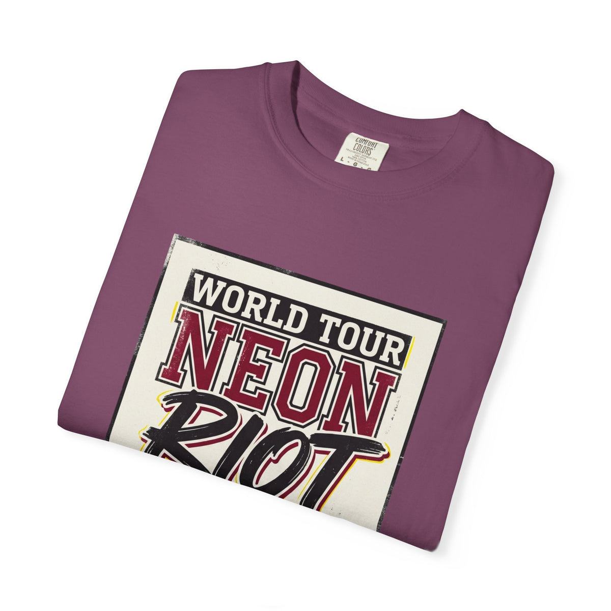Neon Riot World Tour 2024 Poster T-Shirt