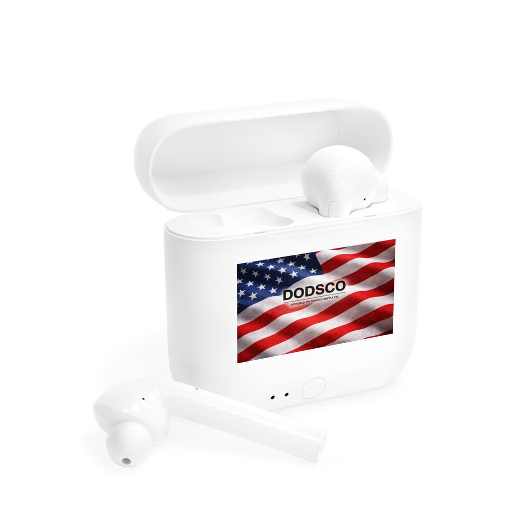 American Flag Wireless Earbuds Case – DODSCO Patriotic Earbud Charging Case