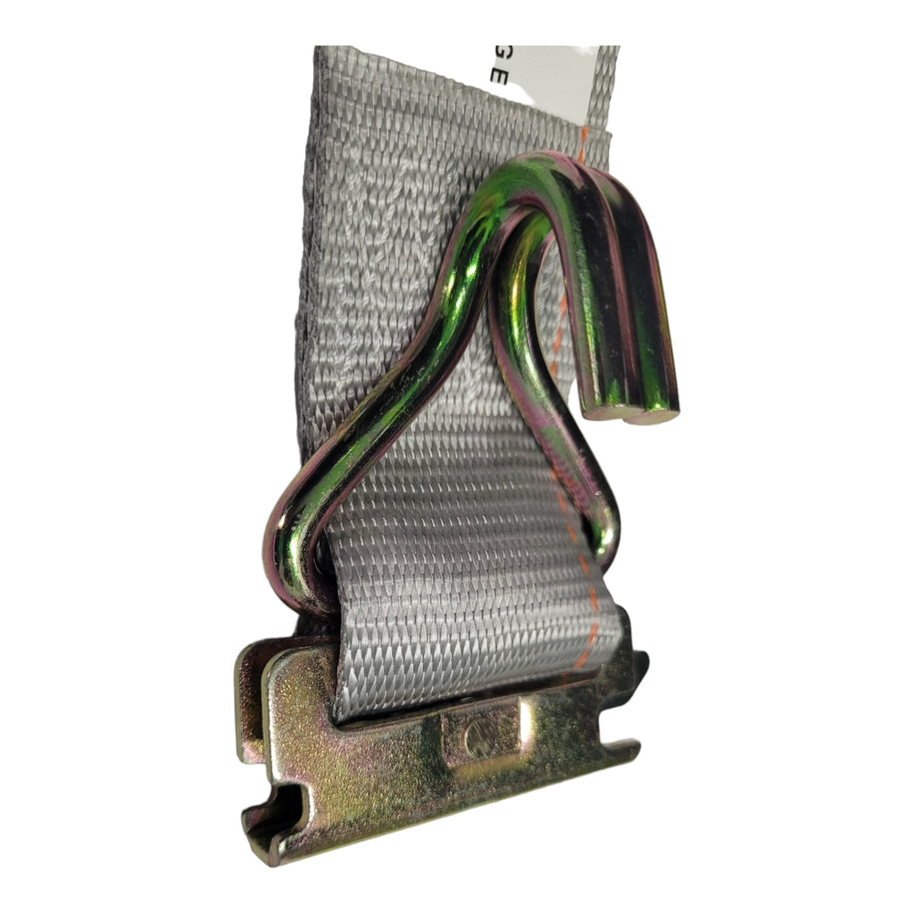 2" x 16 Ft Van Ratchet Straps E-Track w/ Spring E Fittings & Wire J Hooks | 8 PACK