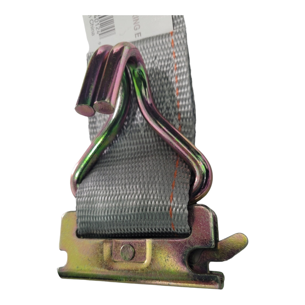 2" x 16 Ft Van Ratchet Straps E-Track w/ Spring E Fittings & Wire J Hooks | 8 PACK