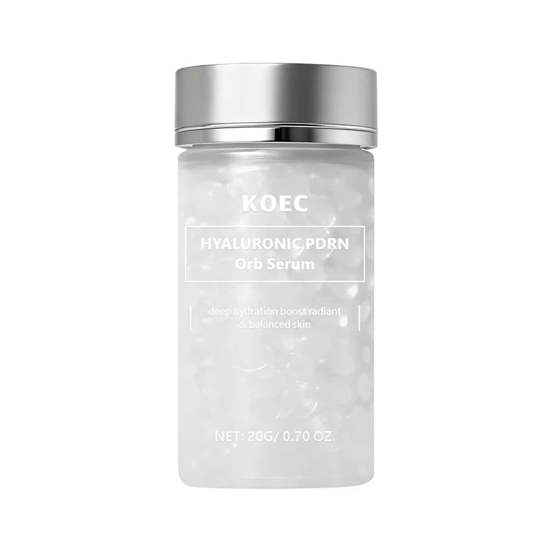 Korean Hyaluronic PDRN Orb Serum Spherical Particles Beads Face Essence Deep Hydration Salmon DNA Plumping Firming Moisturizer