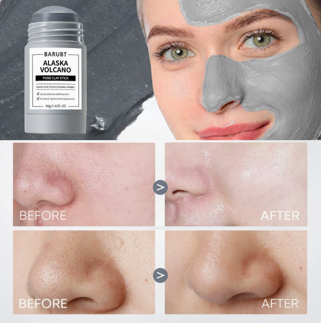 Volcanic Clay Mask Stick – Deep Cleansing, Gentle Blackhead Removal, Repairing Facial Care, Peel-Off / Spreadable Mask