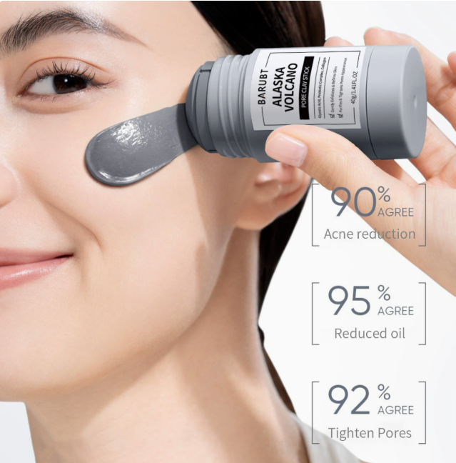 Volcanic Clay Mask Stick – Deep Cleansing, Gentle Blackhead Removal, Repairing Facial Care, Peel-Off / Spreadable Mask