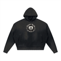 Unisex Sunfade Distressed Boxy Hoodie