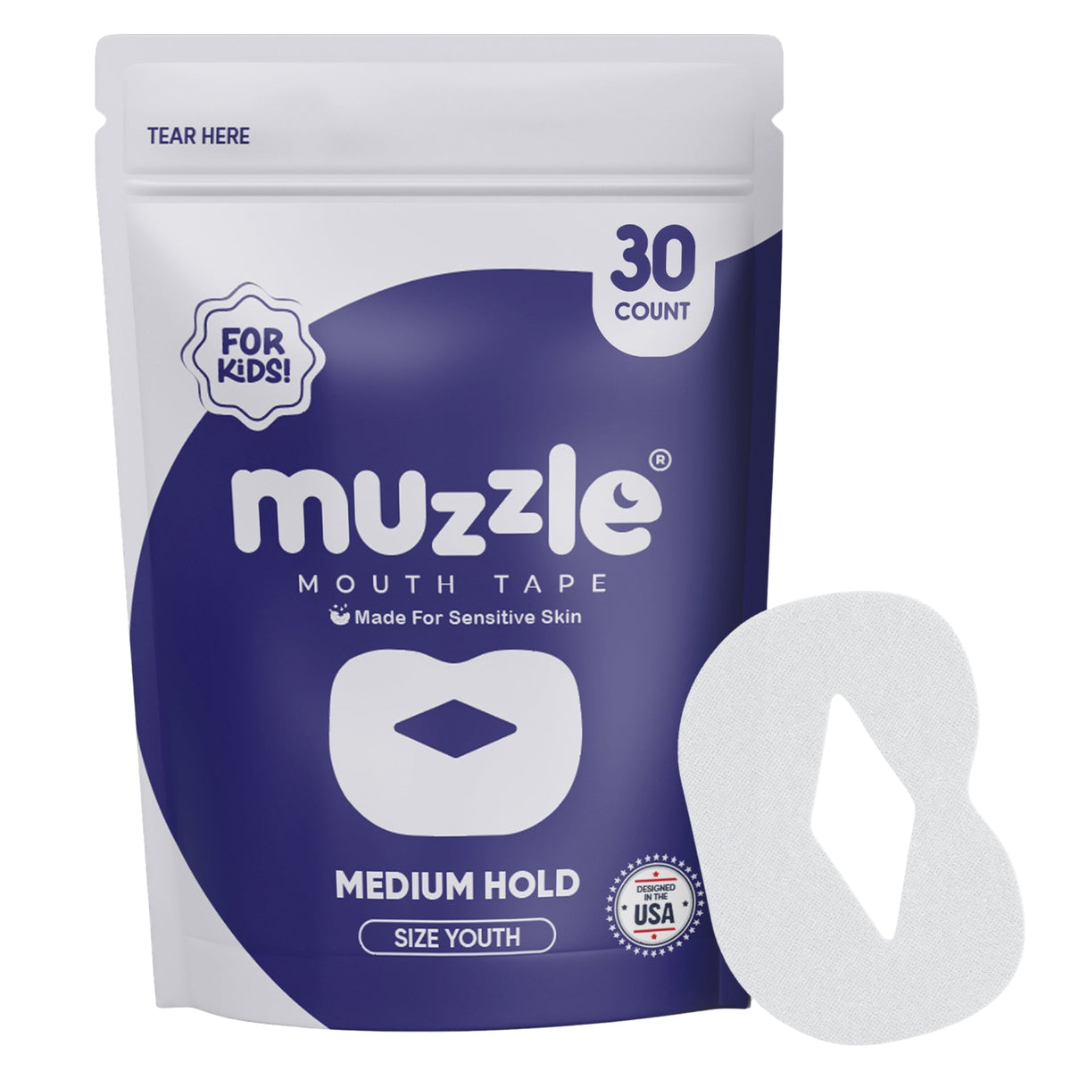 Muzzle® Mouth Tape For Kids (Extra Sensitive)