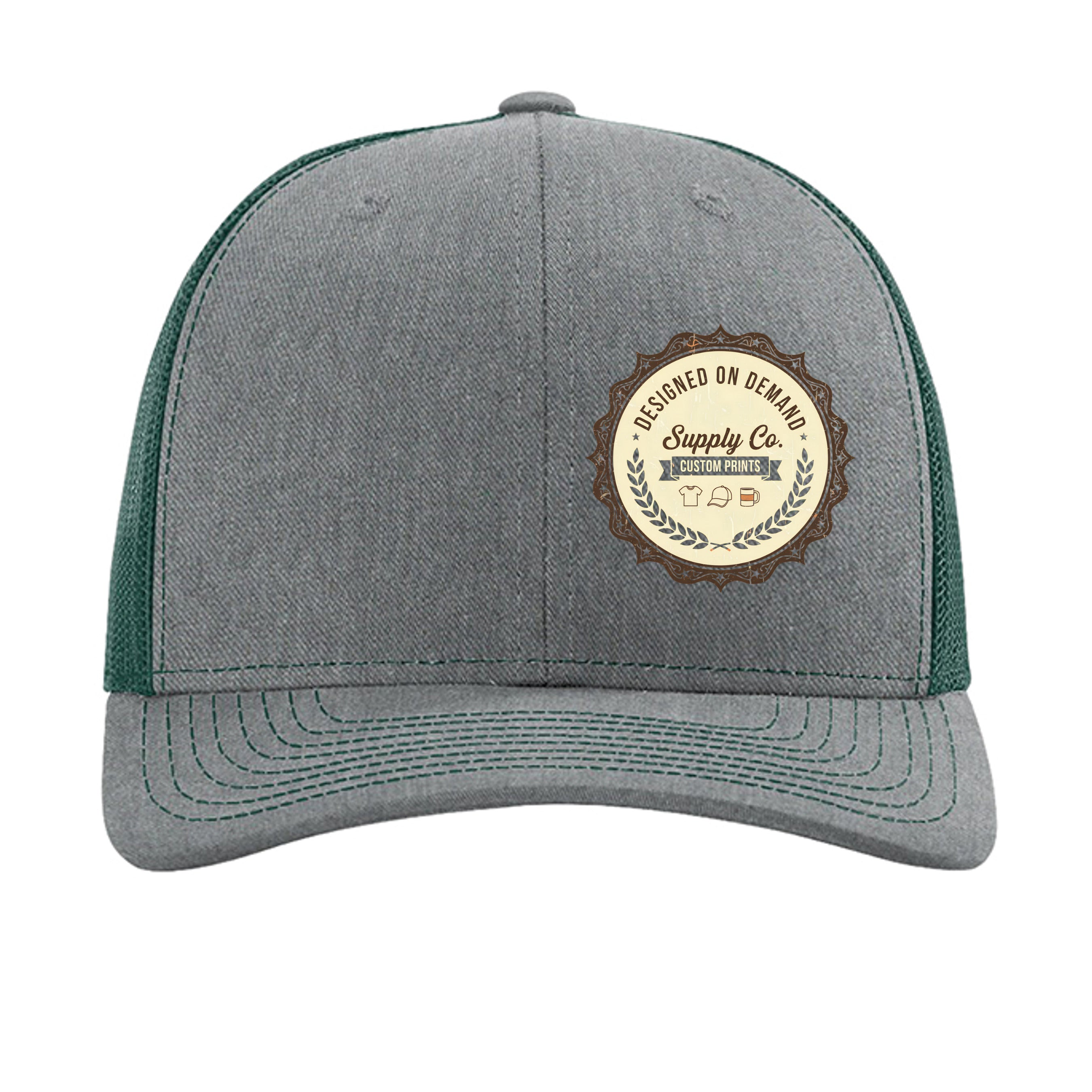 Heather Grey/ Dark Green - 112 - FRONT