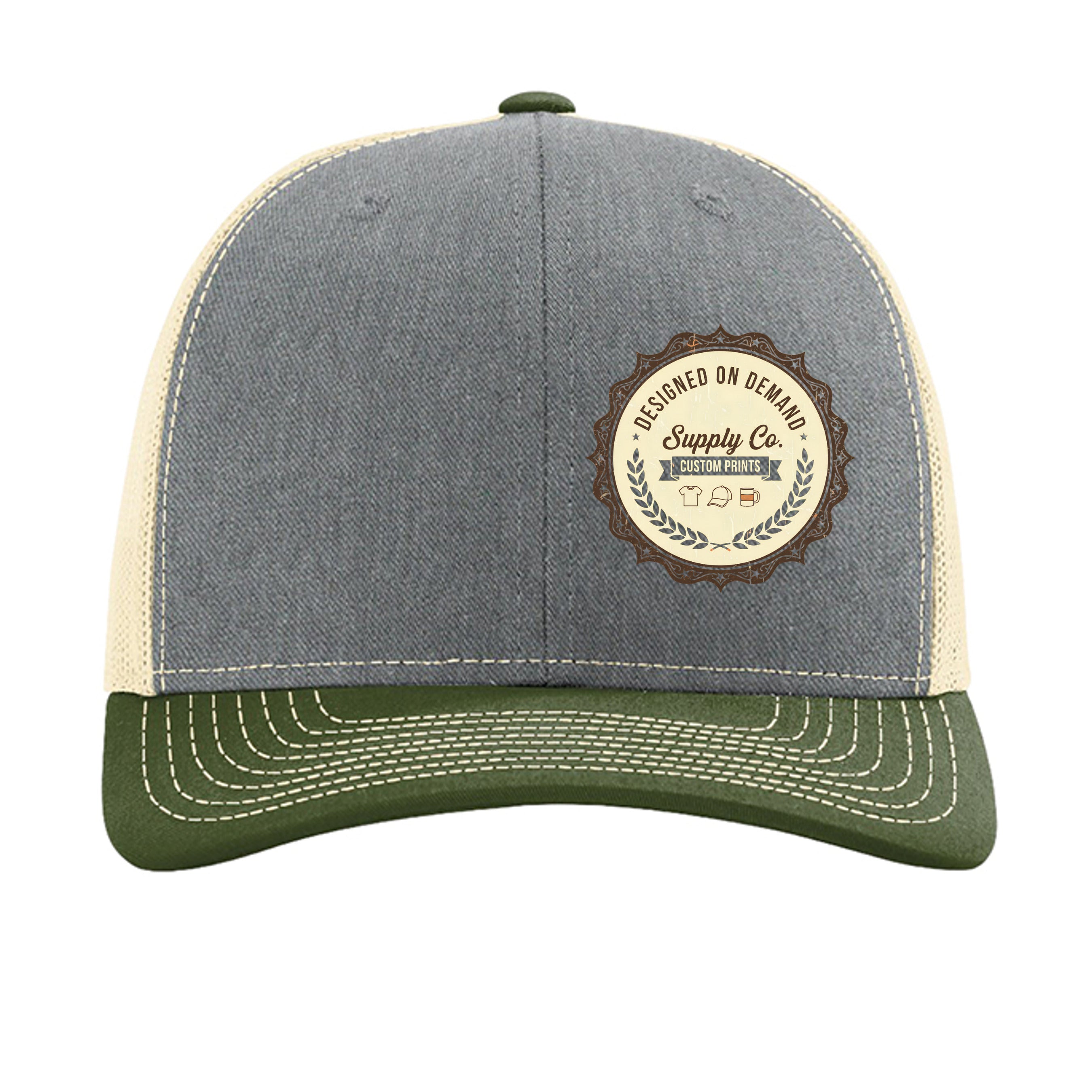 Heather Grey/ Birch/ Army Olive - 112 - FRONT