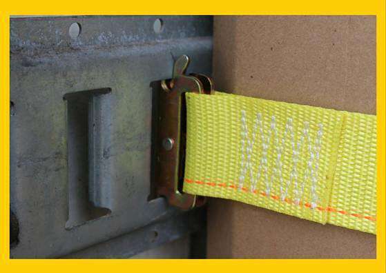 2" x 12 Ft Interior Van Ratchet E-Track Straps w/ Spring E Fittings | 12 PACK