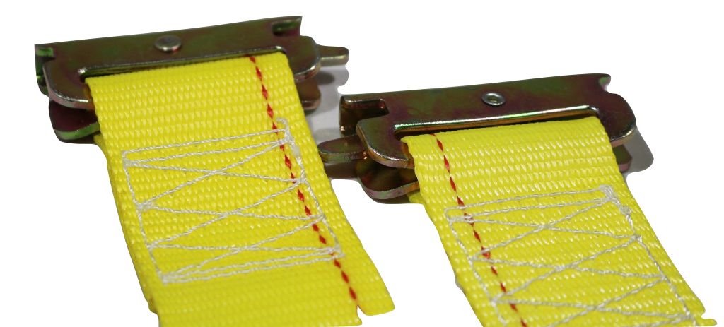 2" x 12 Ft Interior Van Ratchet E-Track Straps w/ Spring E Fittings | 12 PACK