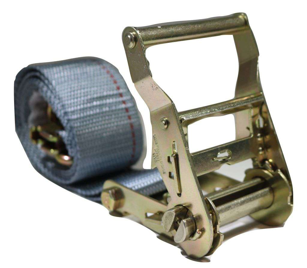 2"x 16 Ft Ratchet Strap w/ Spg E & Wire Hk for E & F-Tracks | 10 PACK